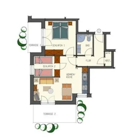 Daire Kurparkresidenz Strandpromenade - Ferienwohnung 01